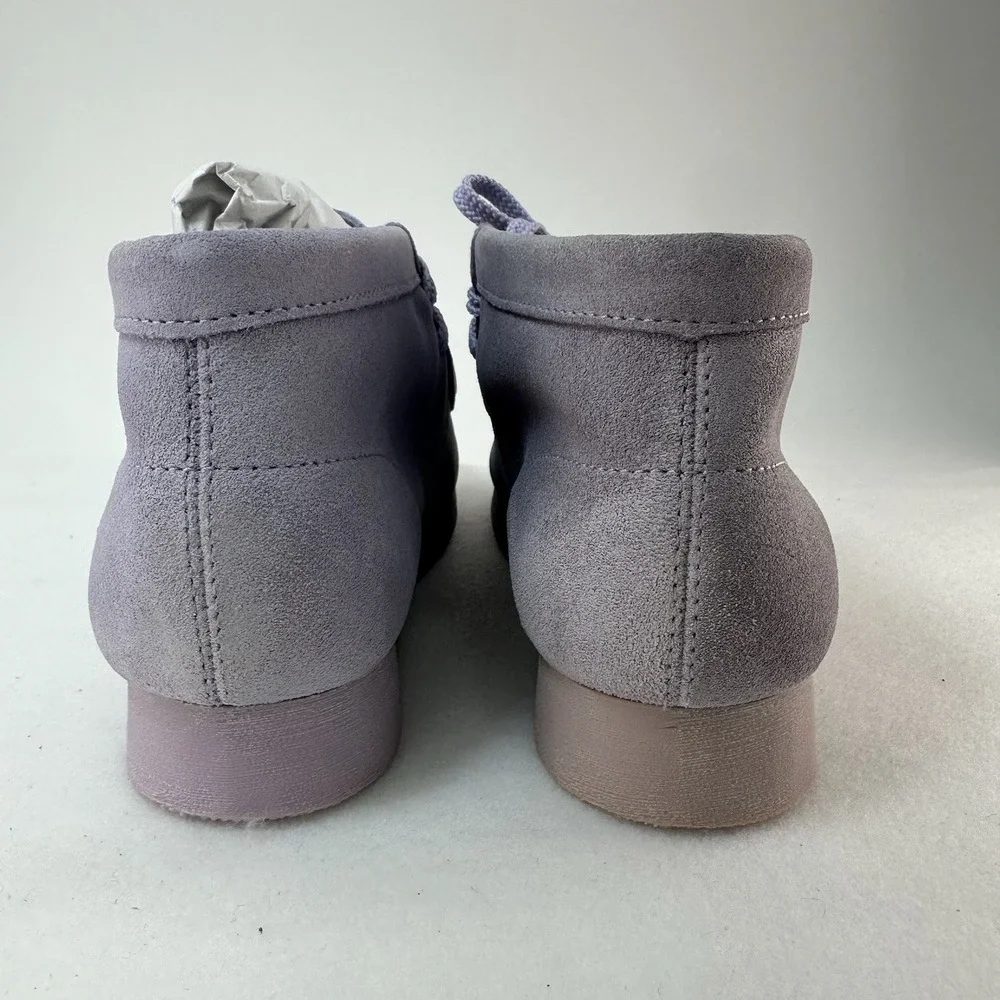 Clarks Originals Wallabee Boot Lilac Suede Women's Size 4 New In Box